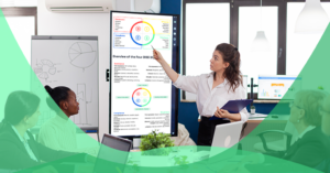 Learning and development professional doing a DISC workshop